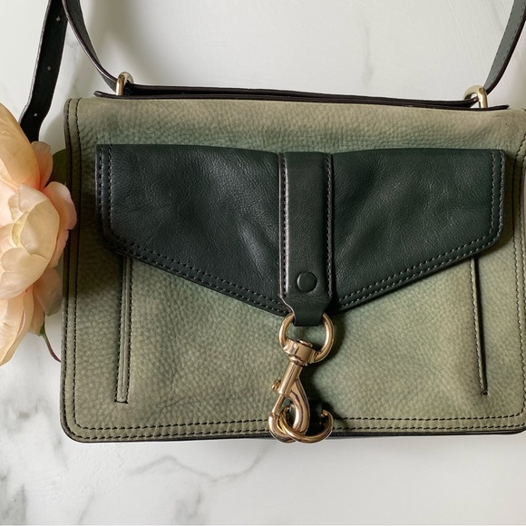 Rebecca Minkoff crossbody green leather bag bag - Picture 7 of 12
